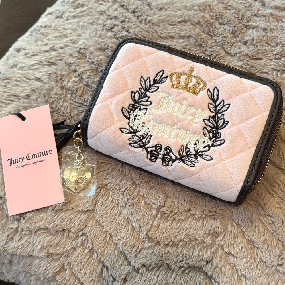 Juicy Couture Pink Quilted Wallet
